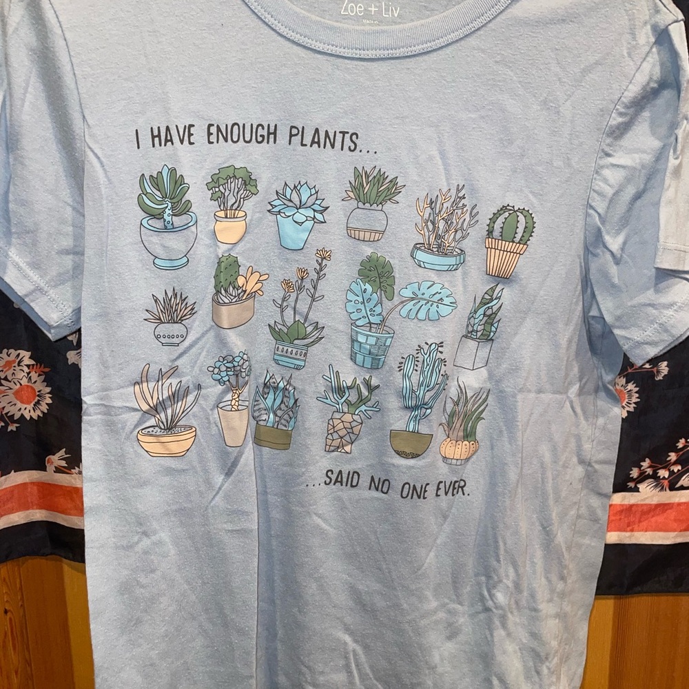 Zoe + Liv Blue Graphic T-Shirt